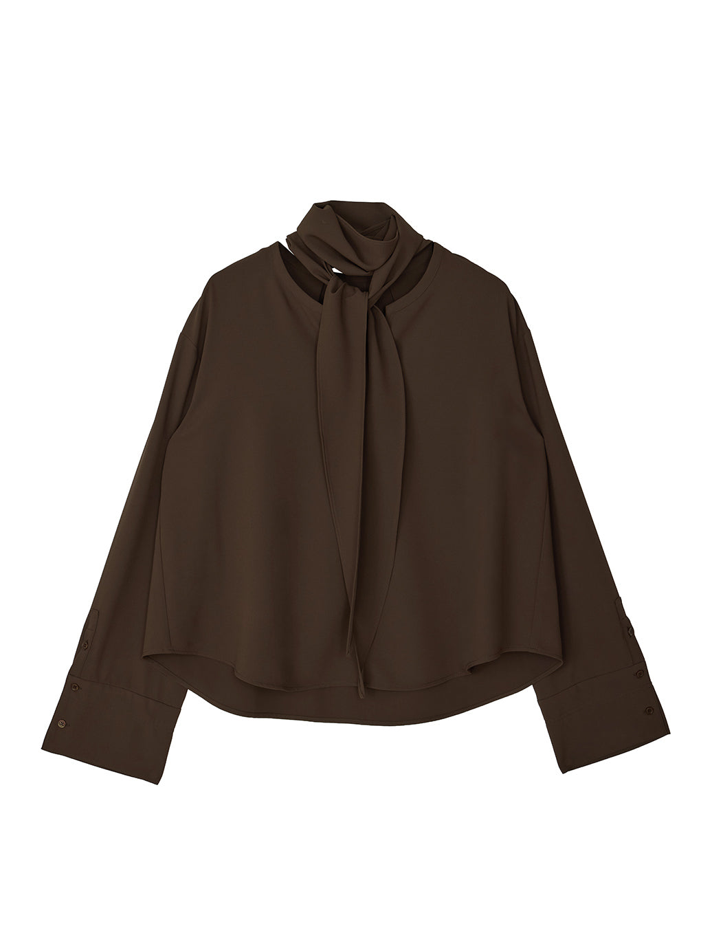 MULTI WAY DRAPE SCARF BLOUSE
