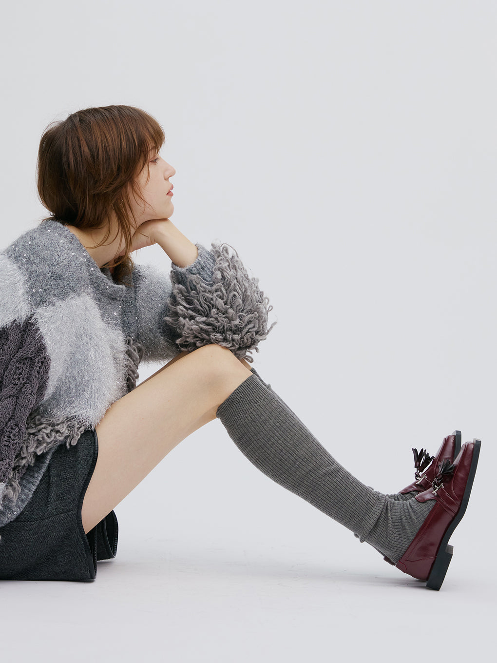 Tabio×Ameri BACK EMBROIDERY LOOSE SOCKS