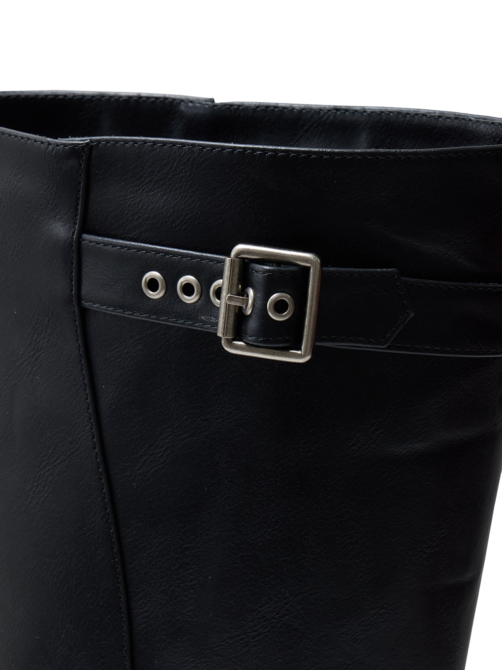 SIDE WAVE BUCKLE LONG BOOTS