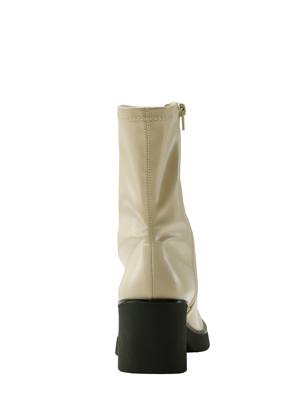 SYNTHETIC LEATHER PLATFORM BOOTS
