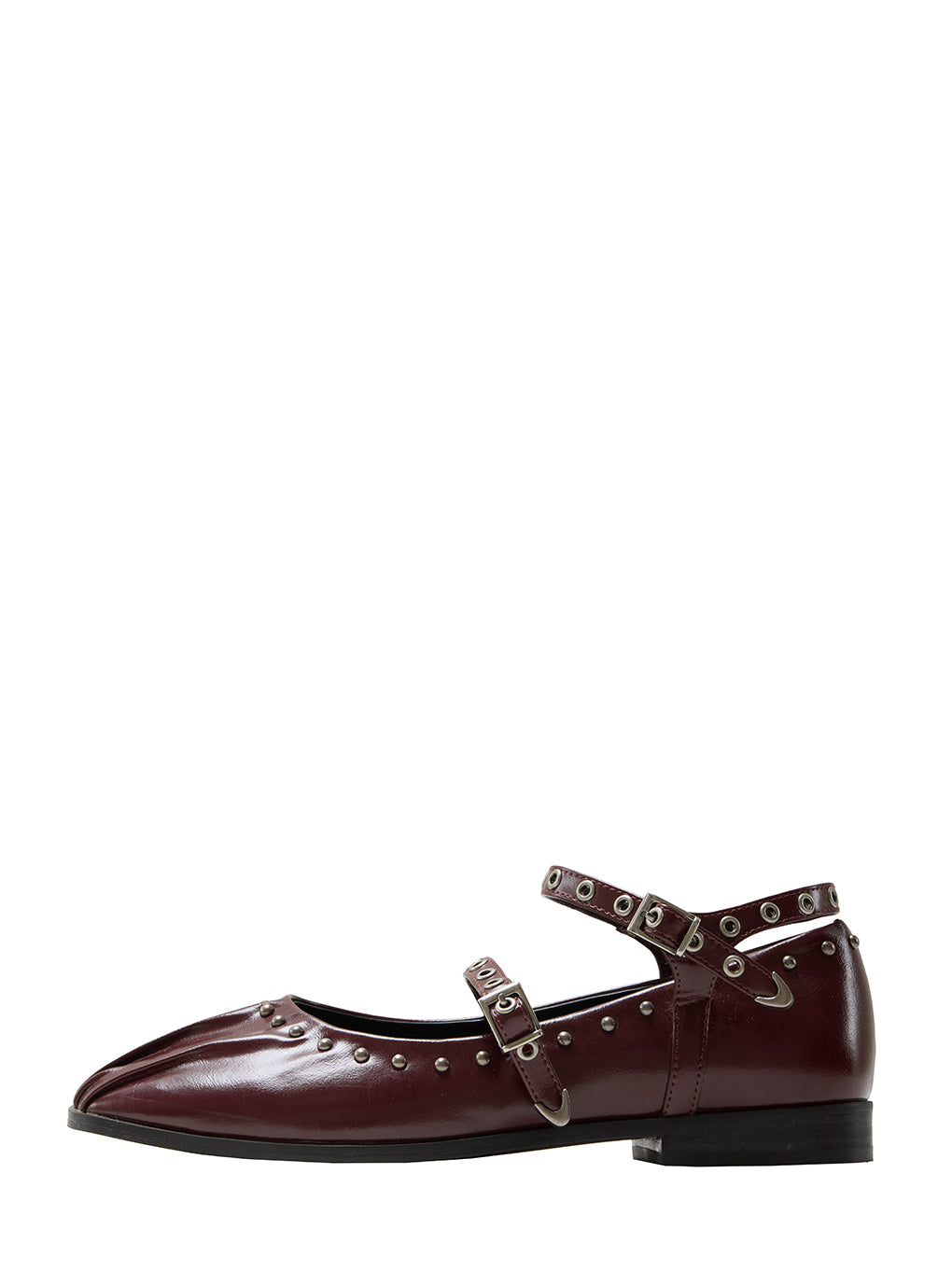 STUDS STRAP BALLET SHOES
