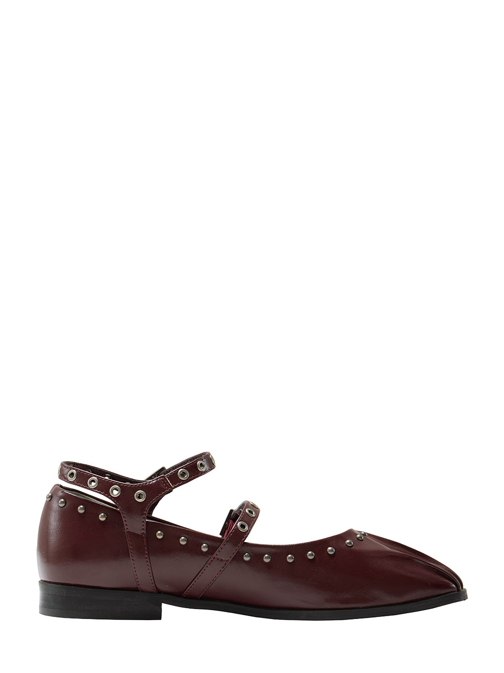 STUDS STRAP BALLET SHOES