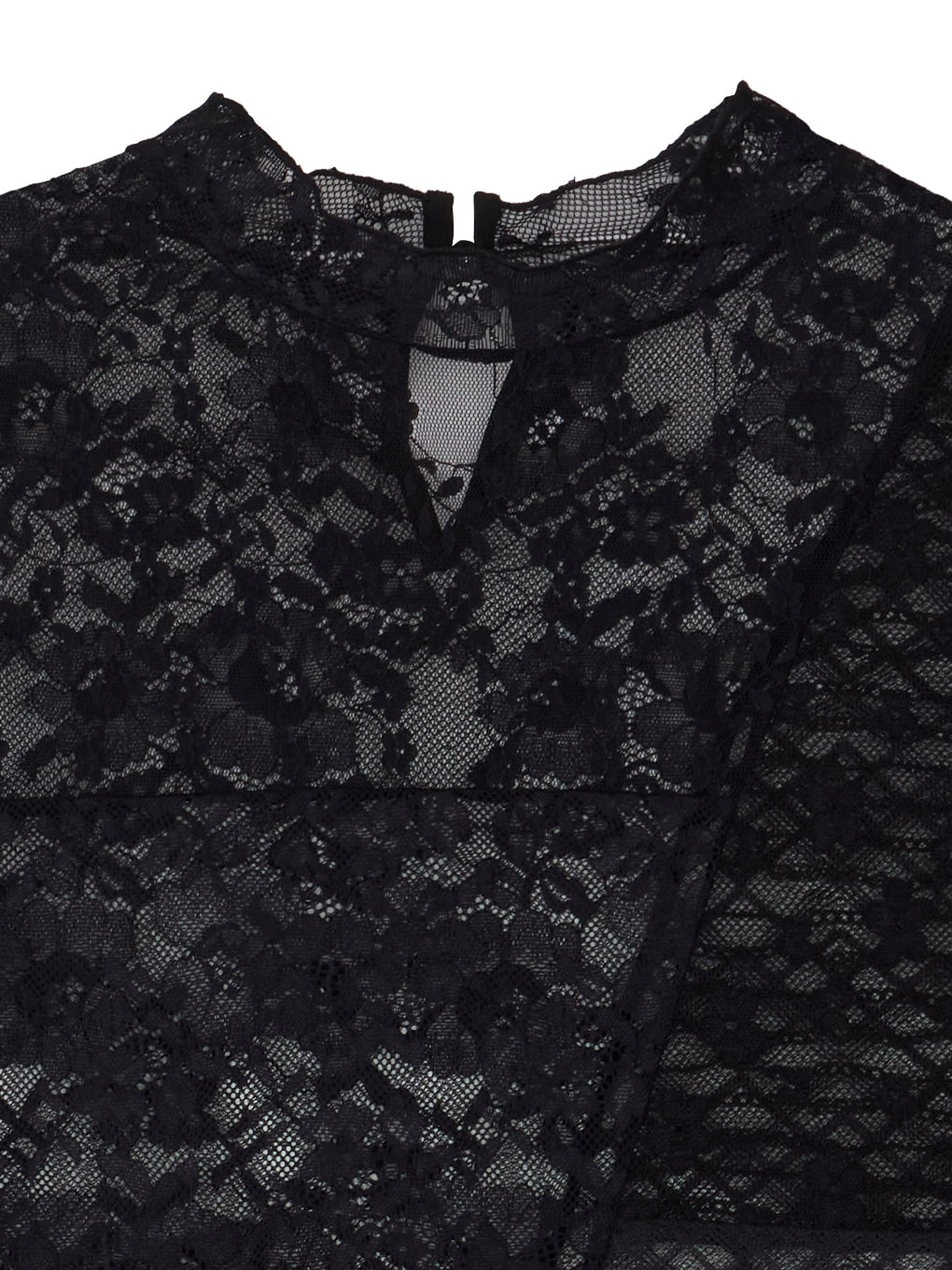 LACE PATCHWORK ASYMMETRY TOP