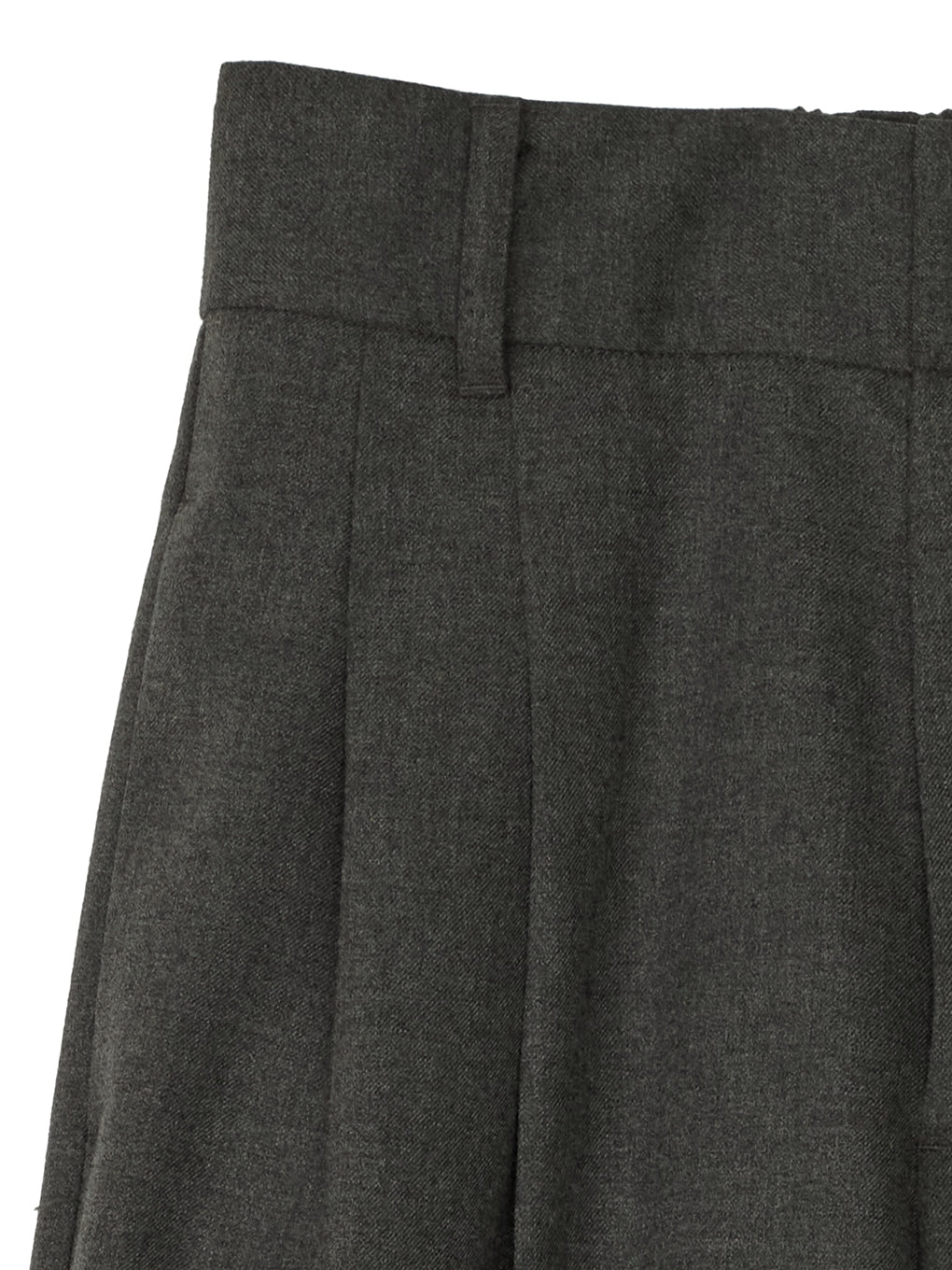 LOOSE STRAIGHT TUCK PANTS