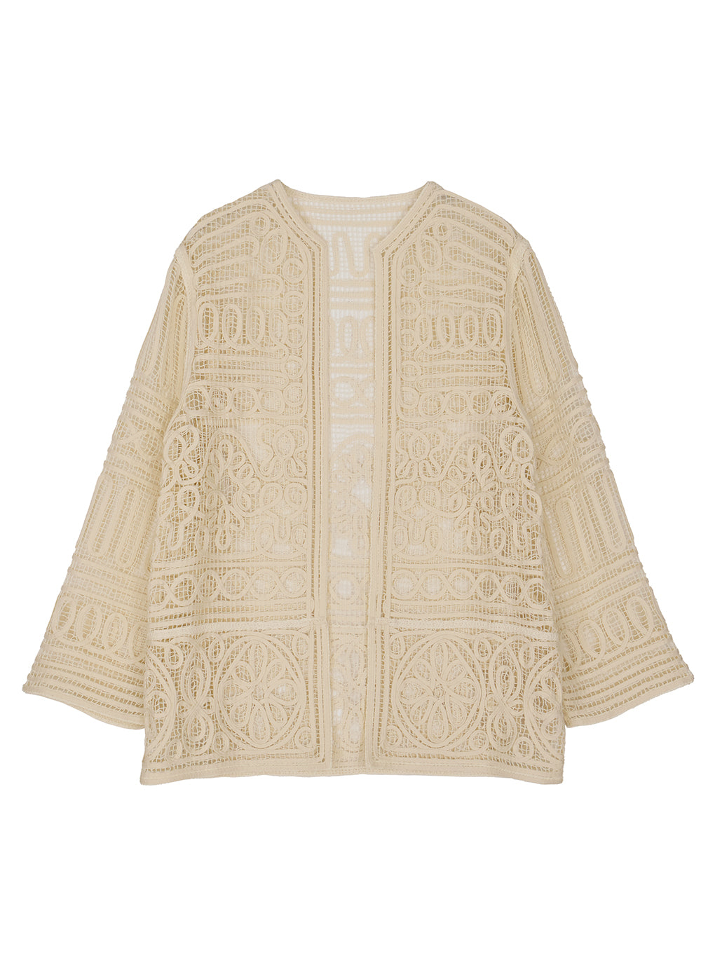 BATTEN LACE LIKE KNIT JACKET