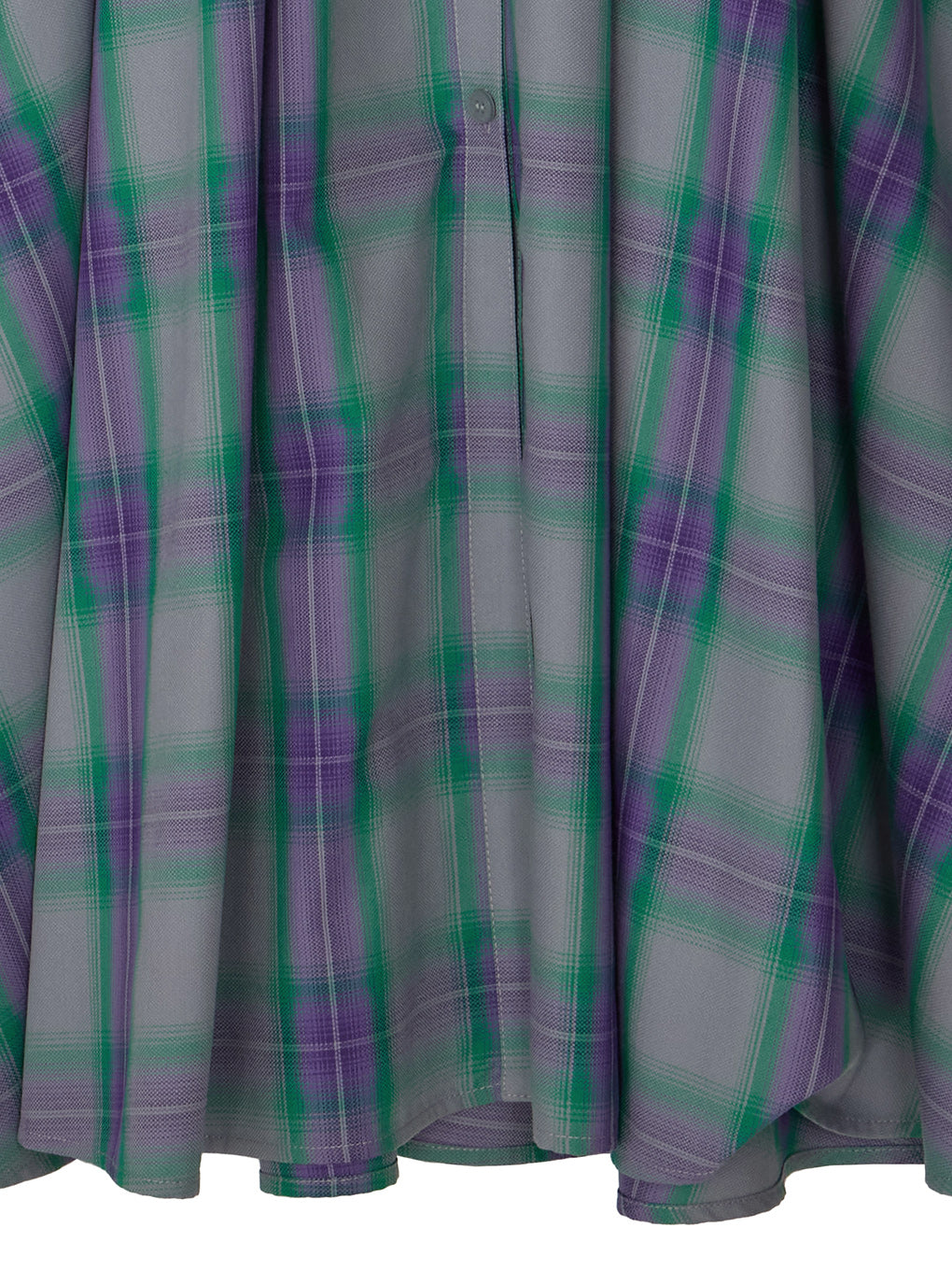 3WAY OMBRE CHECK FLARE DRESS