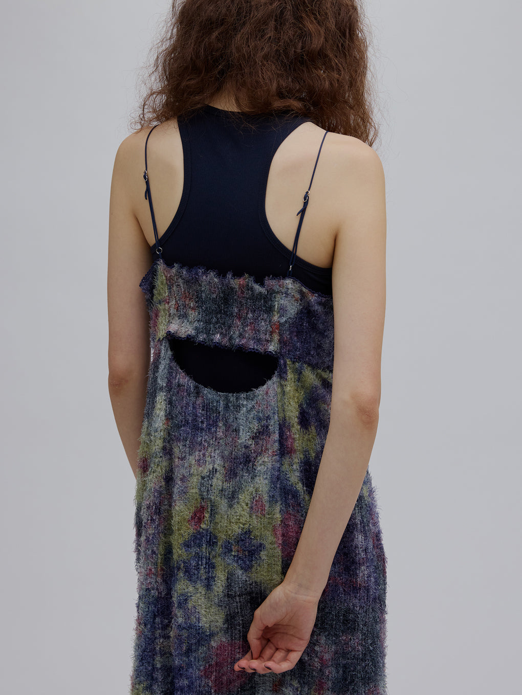 WOVEN PATTERN FLOWER DRESS