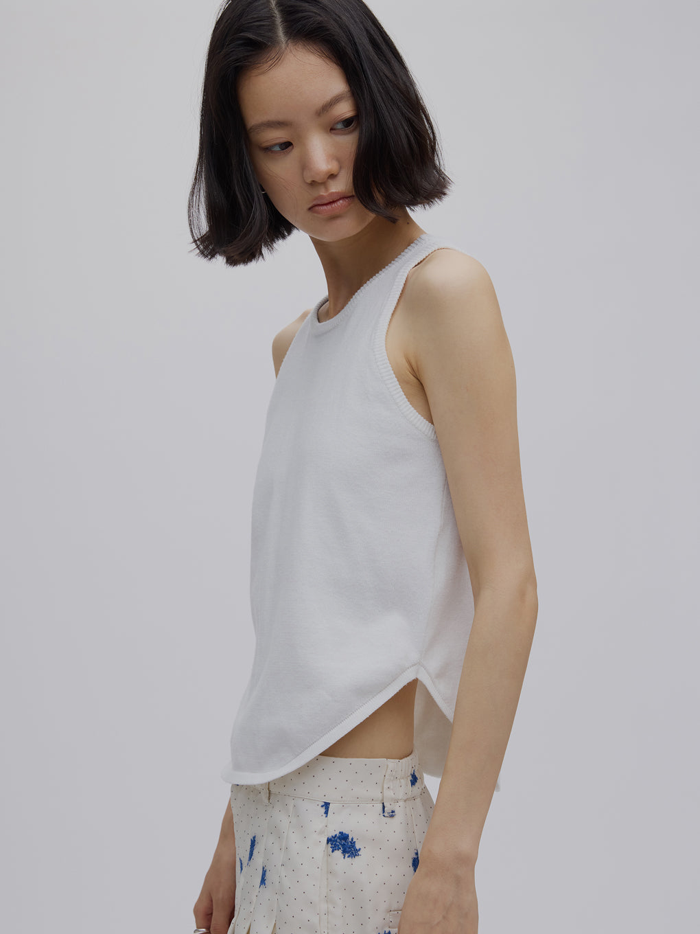 LOW BASIC COMPACT KNIT TANK TOP