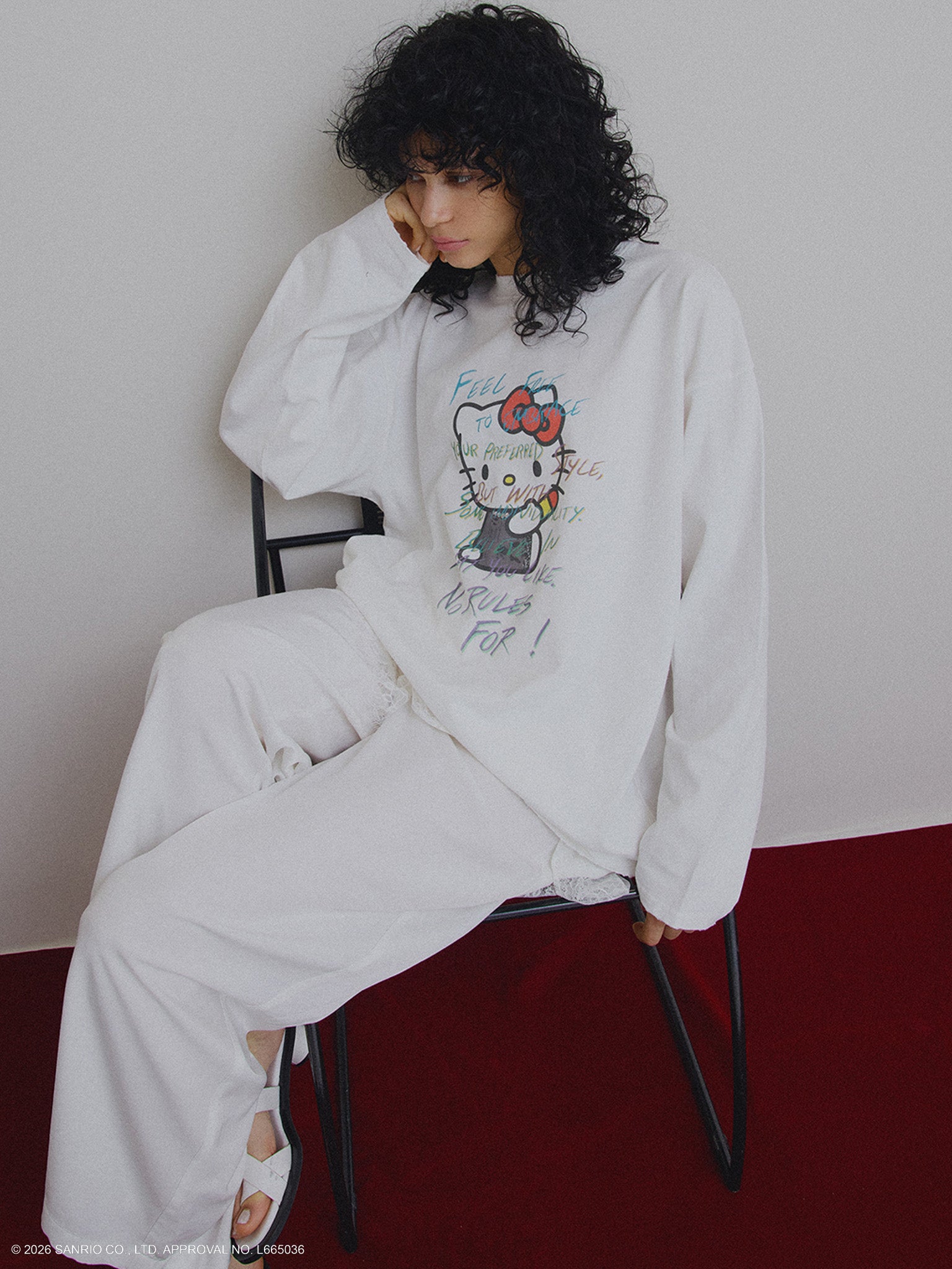 HELLO KITTY×Ameri DAMAGE LONG TEE