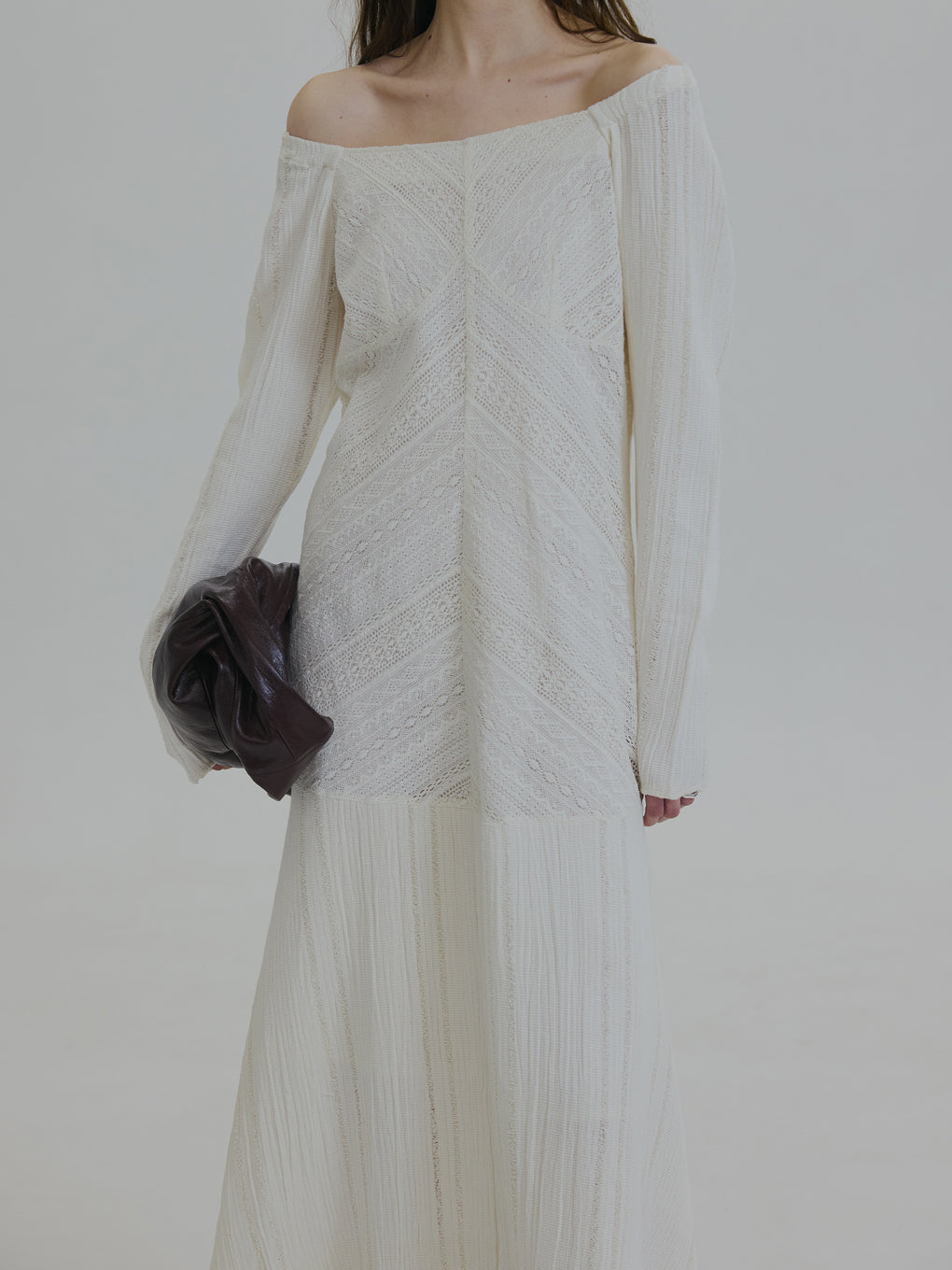 2WAY CRAFT MIX LACE DRESS