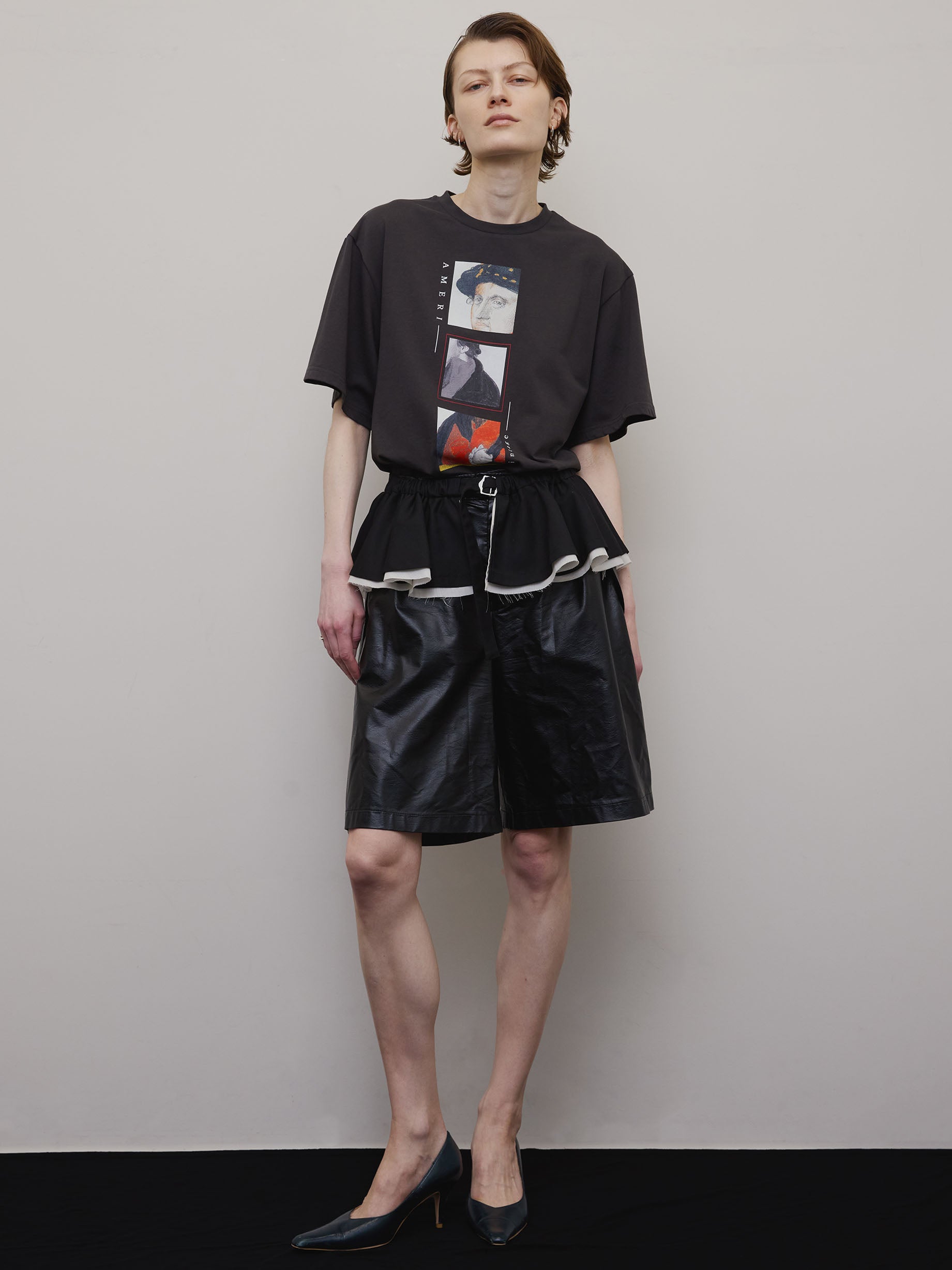 CROP FRAME OLIVER TEE