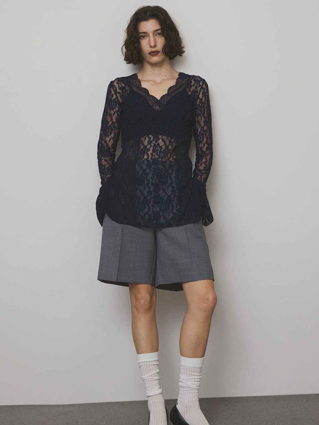COMBINATION LACE TOP