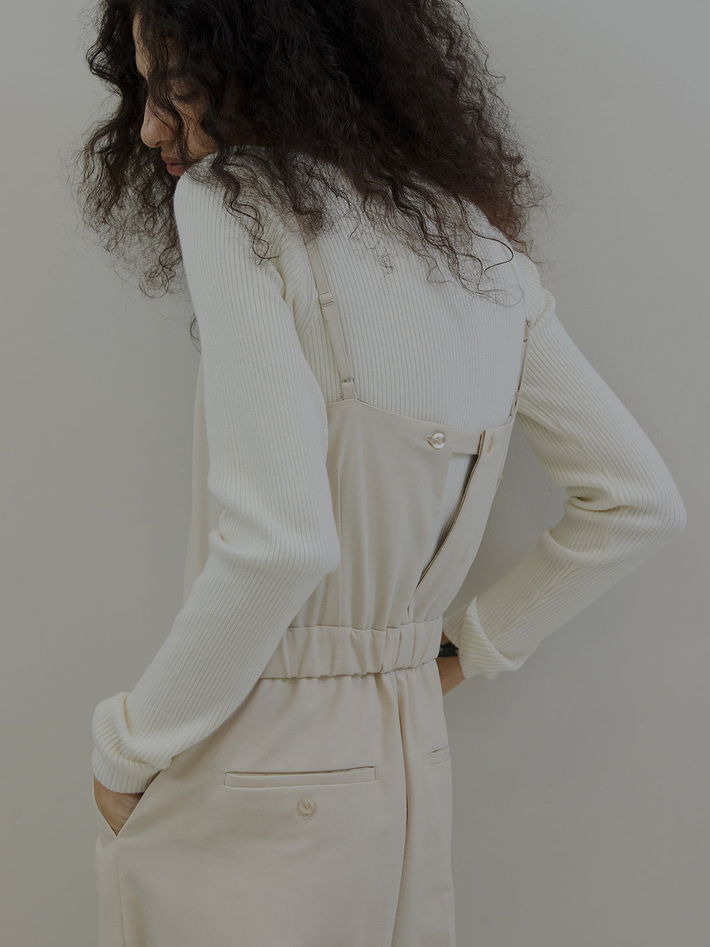2WAY HOOK ARRANGE SALOPETTE PANTS