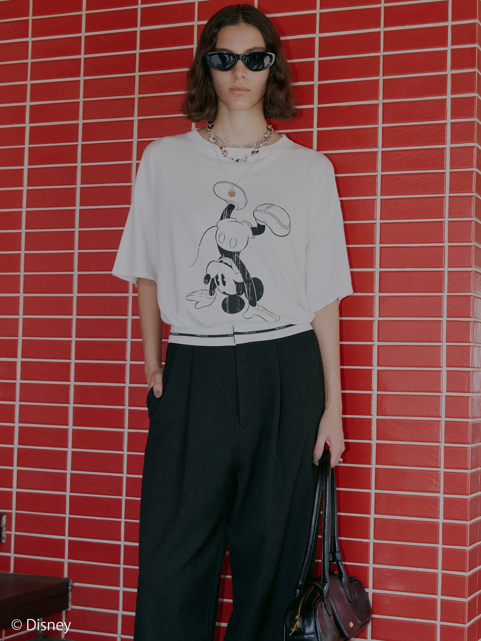 MICKEY AND MINNIE DESIGN BIG TEE