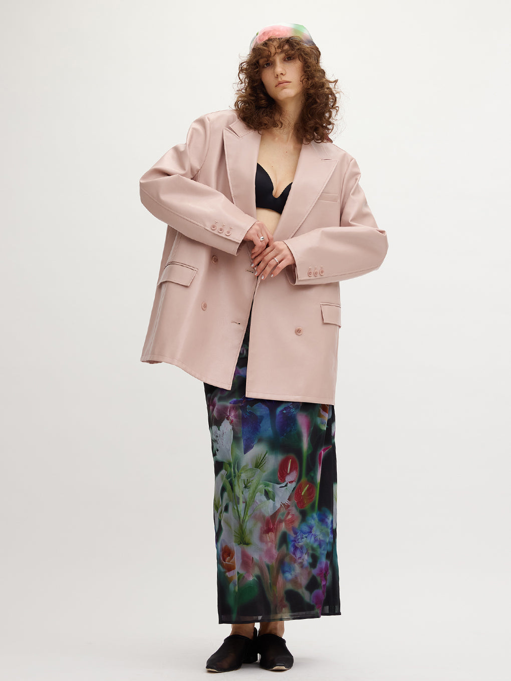 LUSTER FAKE LEATHER JACKET