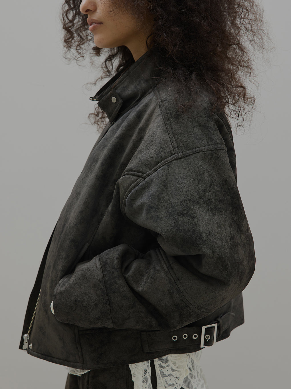 UND CRUSHED PADDED JACKET