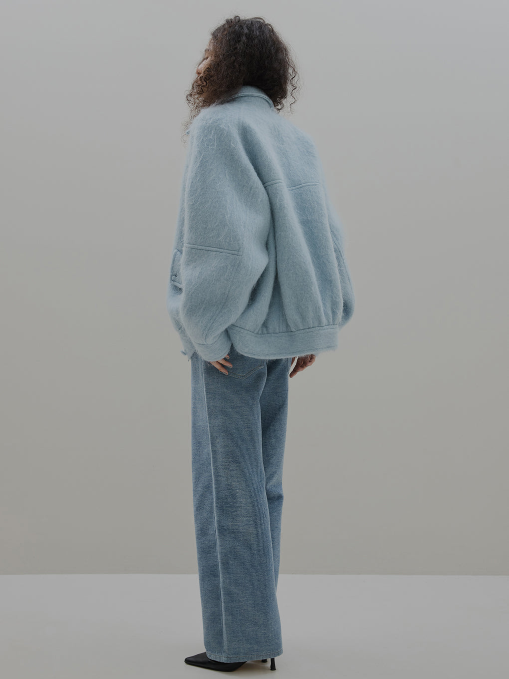 UND MOHAIR SHAGGY FLIGHT JACKET