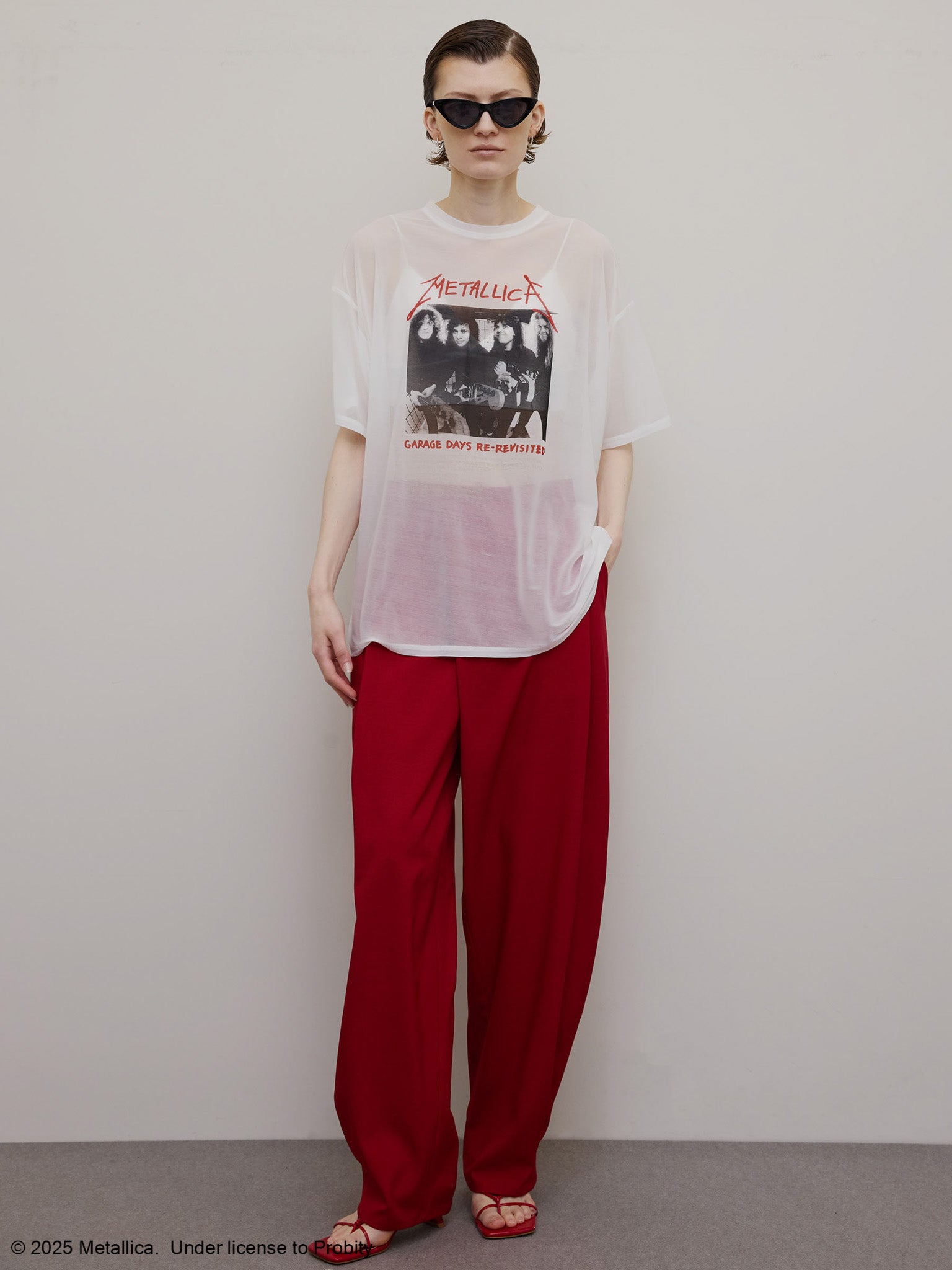 MEDI METALLICA SHEER TEE