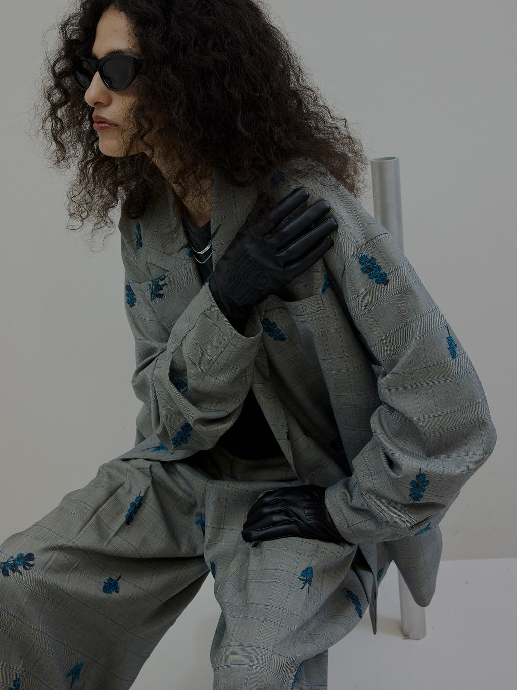 CHECK FLOWER PAPA JACKET