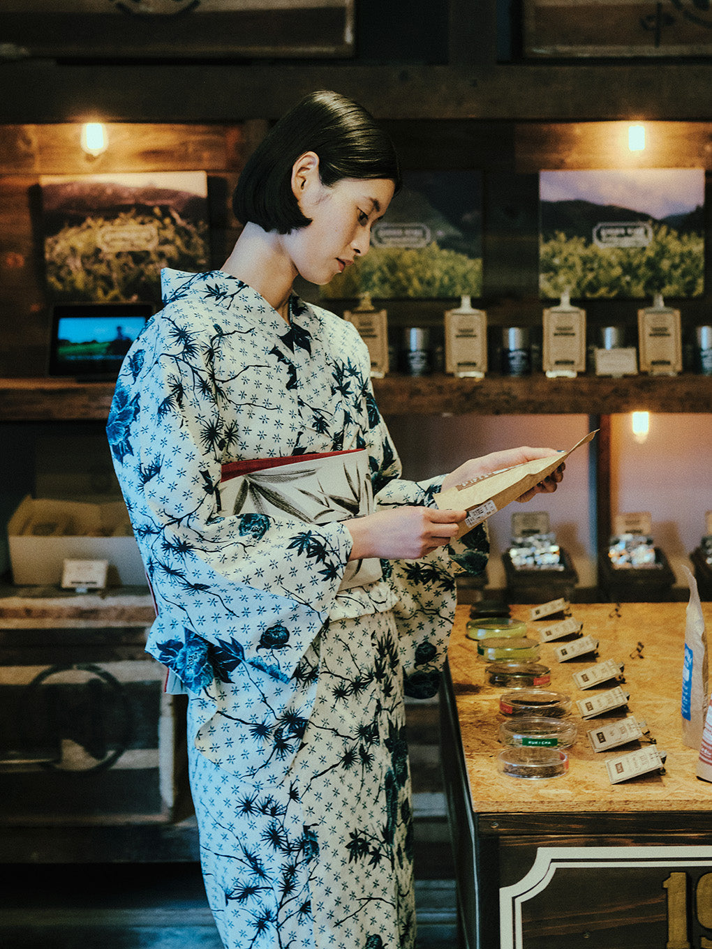 KEITAMARUYAMA × Ameri IVORY FLOWER YUKATA