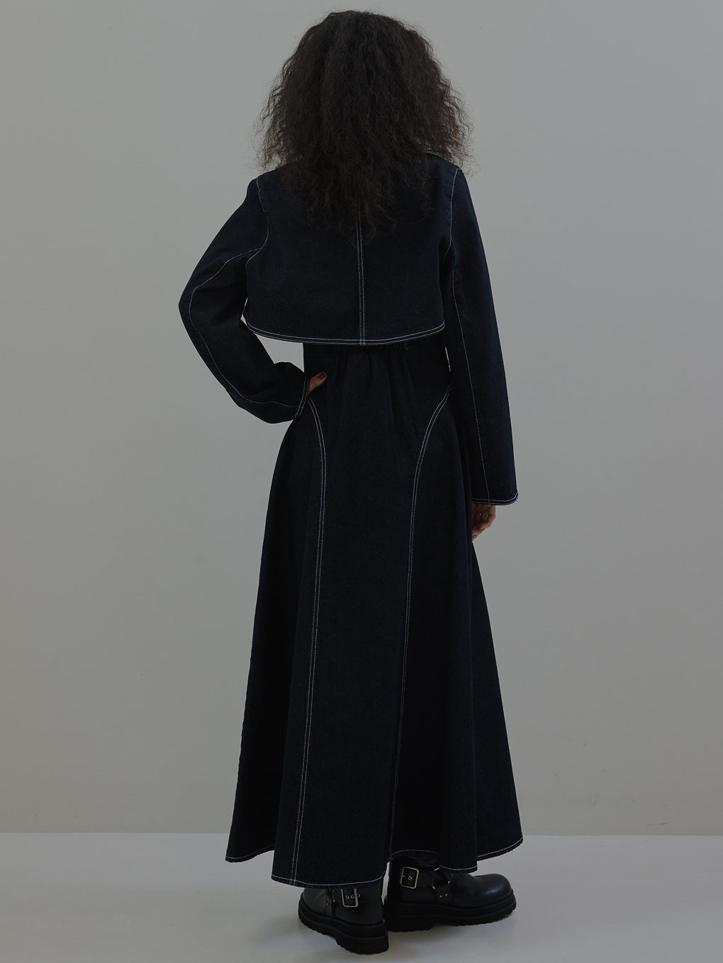 BOLERO SET DENIM DRESS