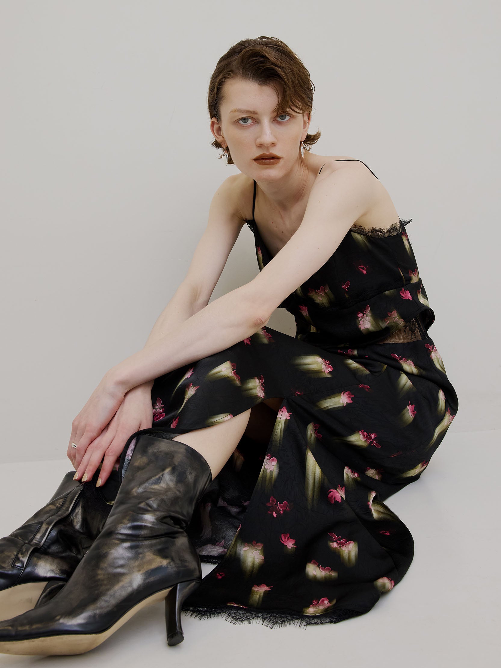 CLARA SATIN CAMI DRESS