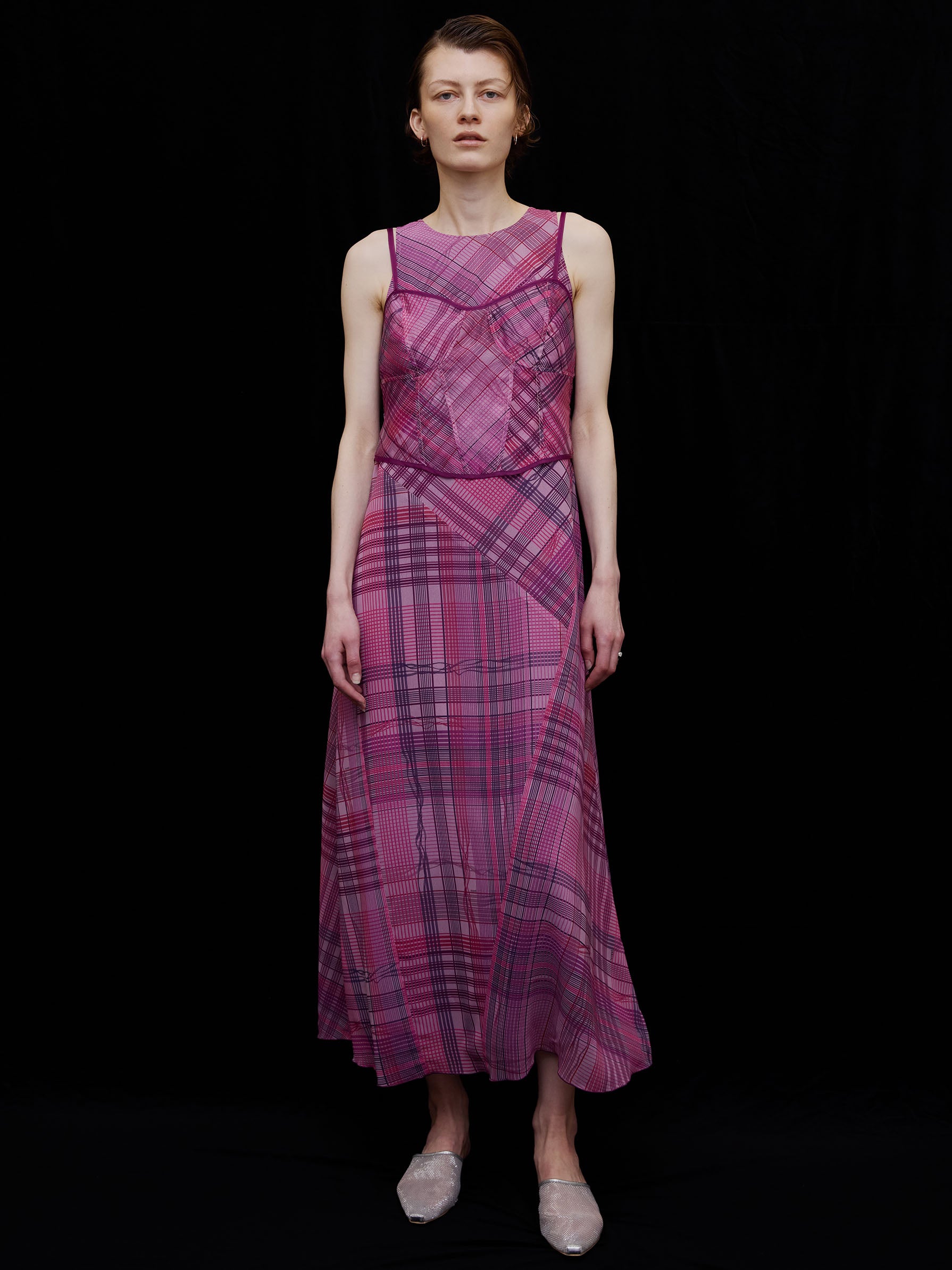 MEDI STRAIN CHECK DRESS