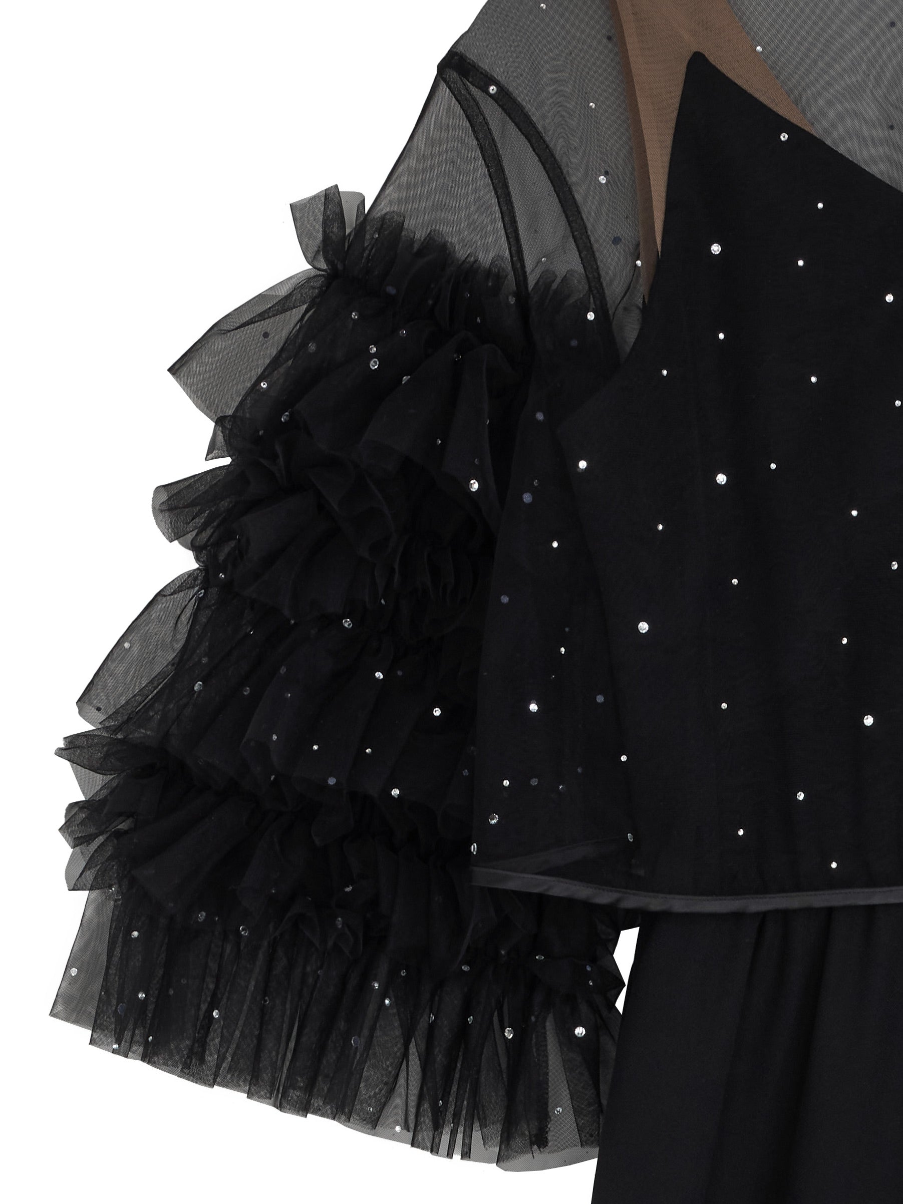 2WAY BIJOU RUFFLE TOP SET ROMPERS