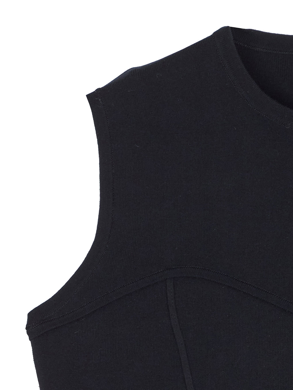 CORSET DETAIL ROUND KNIT TOP
