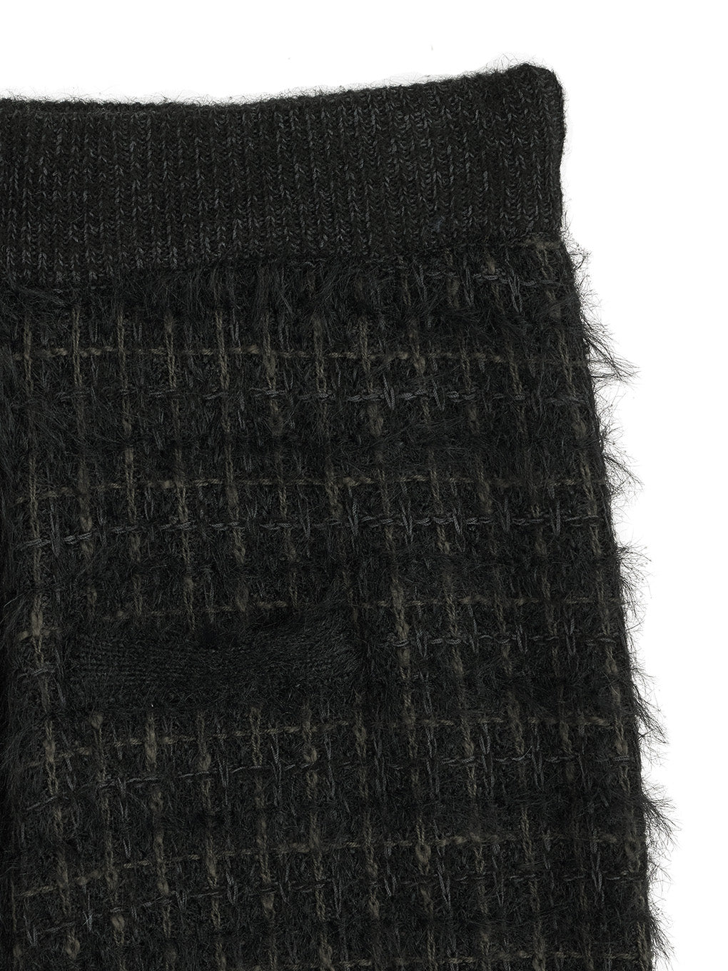 TWEED FRINGE KNIT PANTS