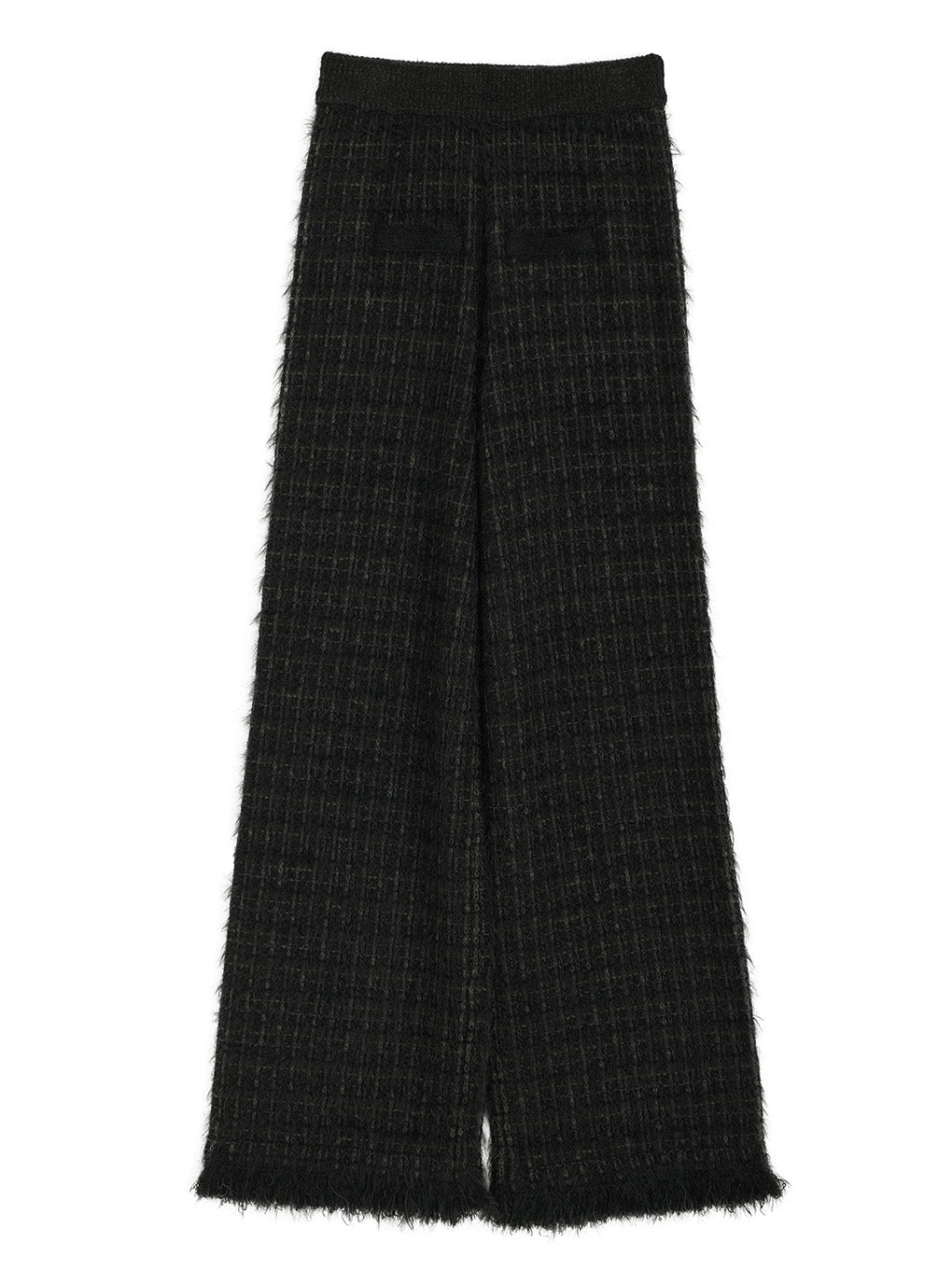 TWEED FRINGE KNIT PANTS
