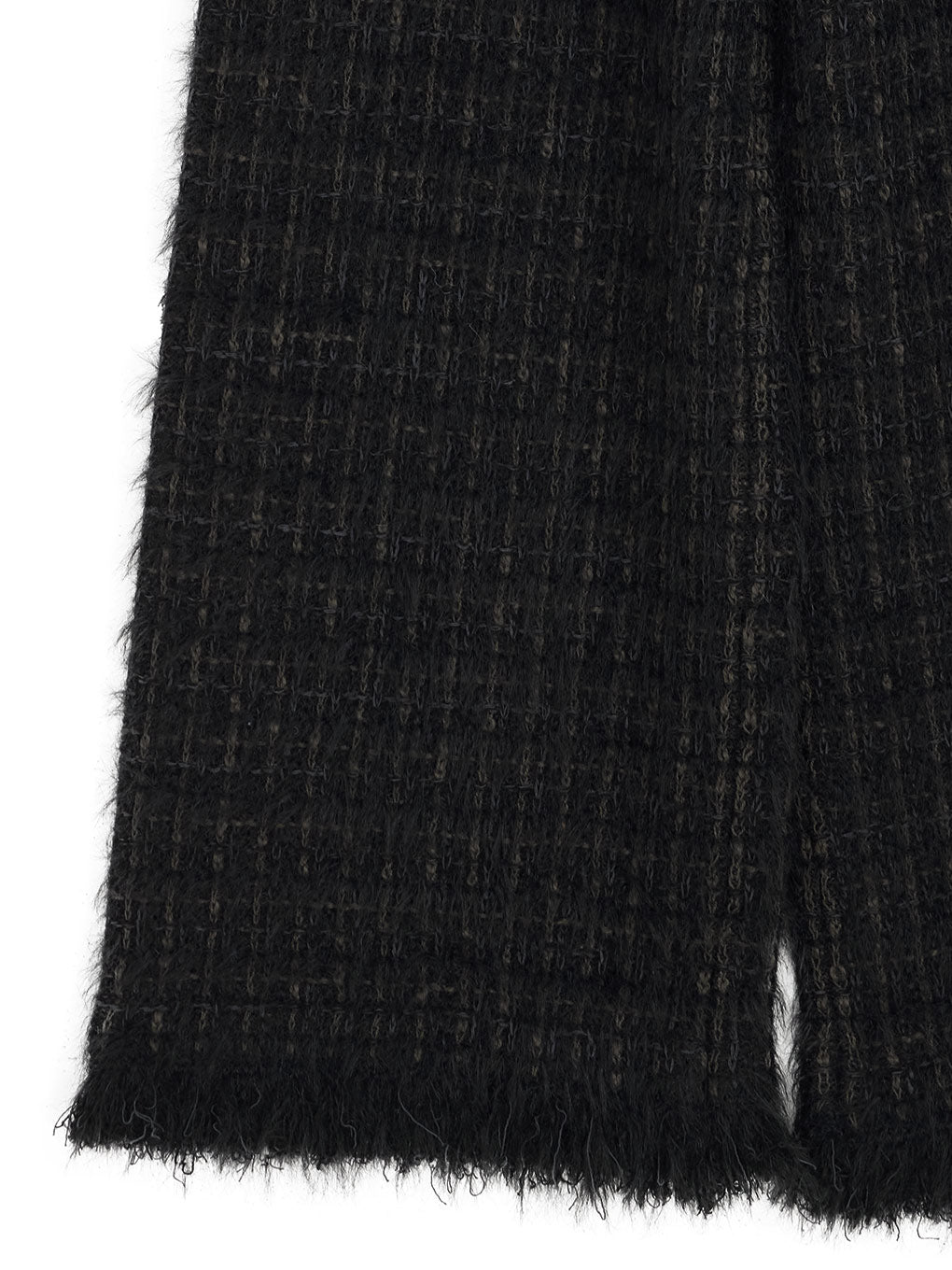 TWEED FRINGE KNIT PANTS