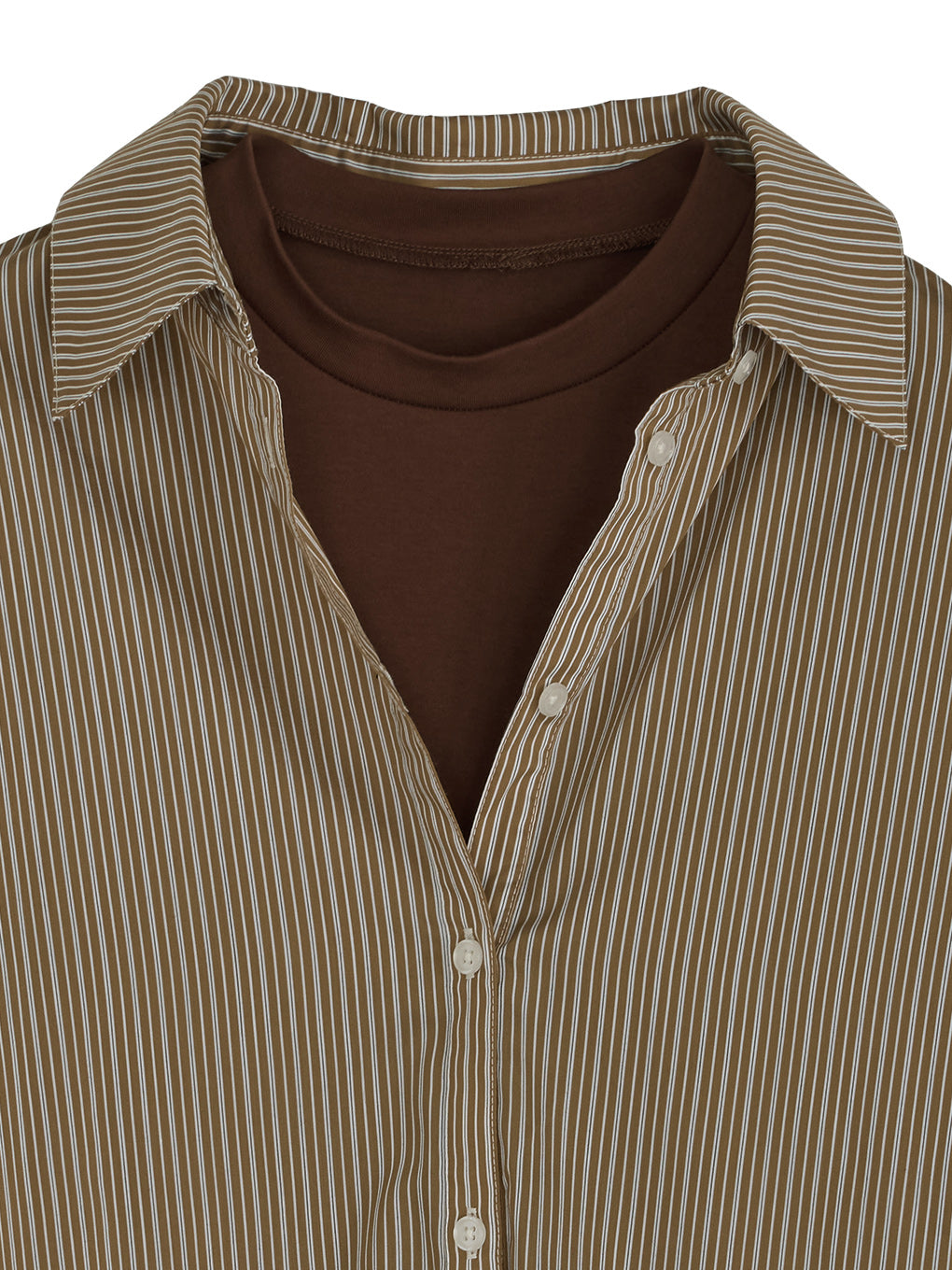 STRIPE INVERSION SHIRT TOP