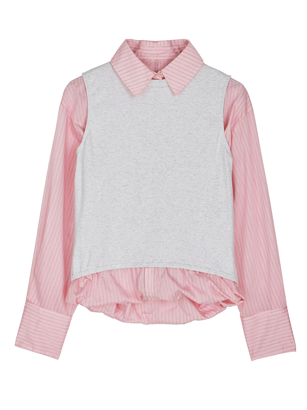 STRIPE INVERSION SHIRT TOP