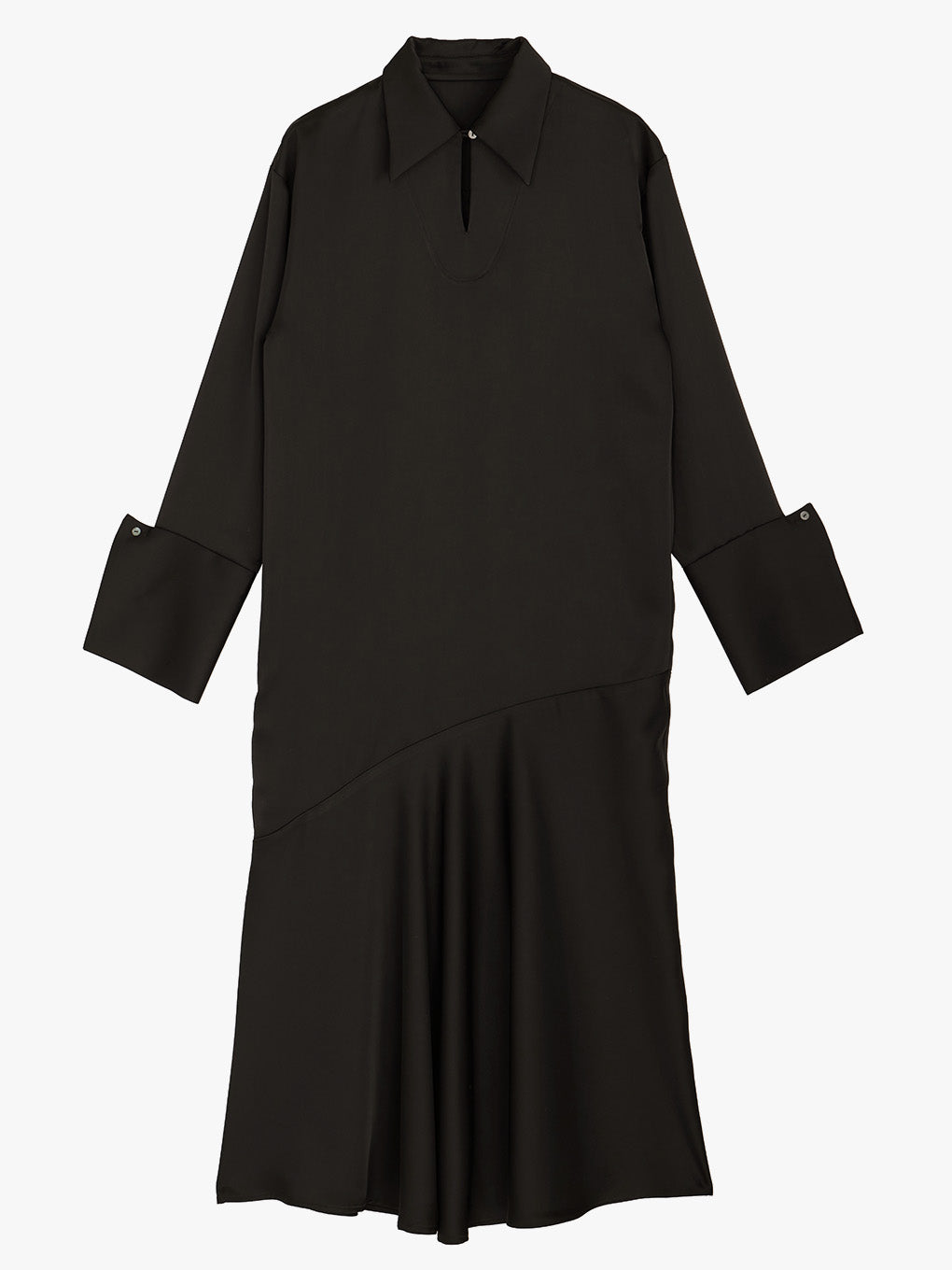KNIT VEST SET SATIN DRESS