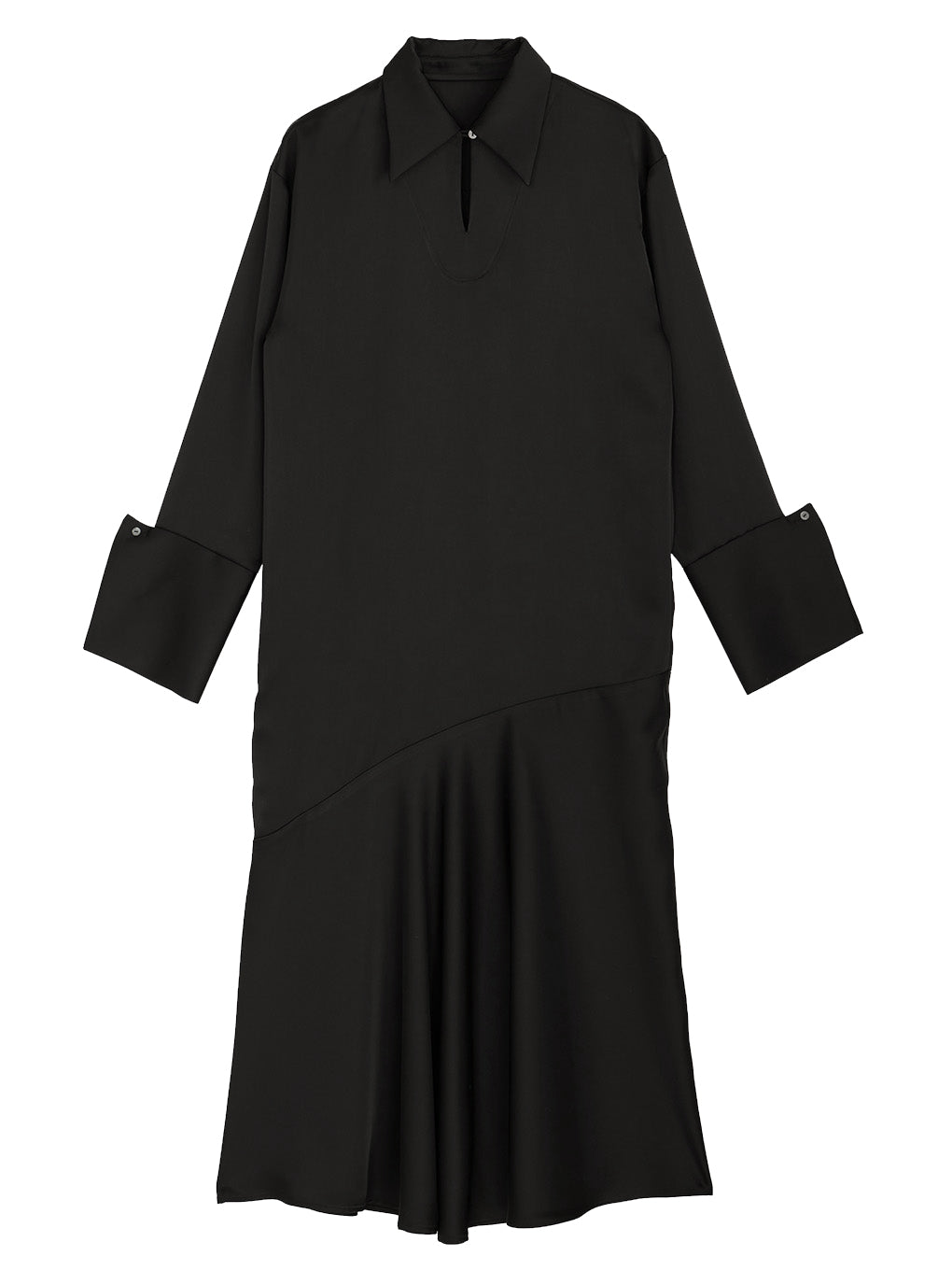 KNIT VEST SET SATIN DRESS
