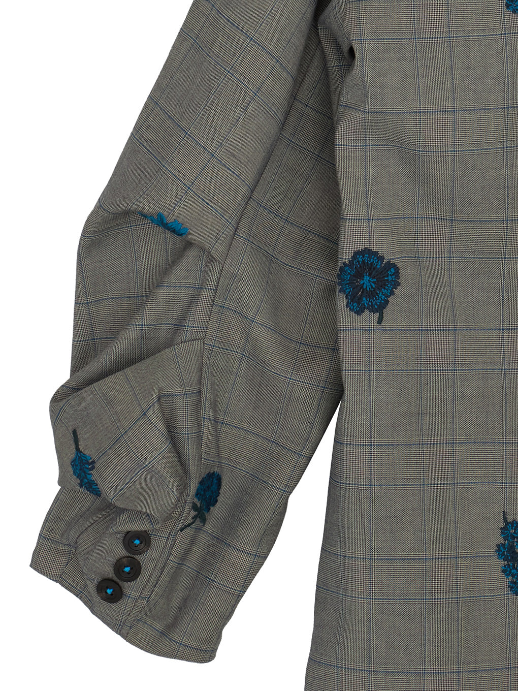 CHECK FLOWER PAPA JACKET