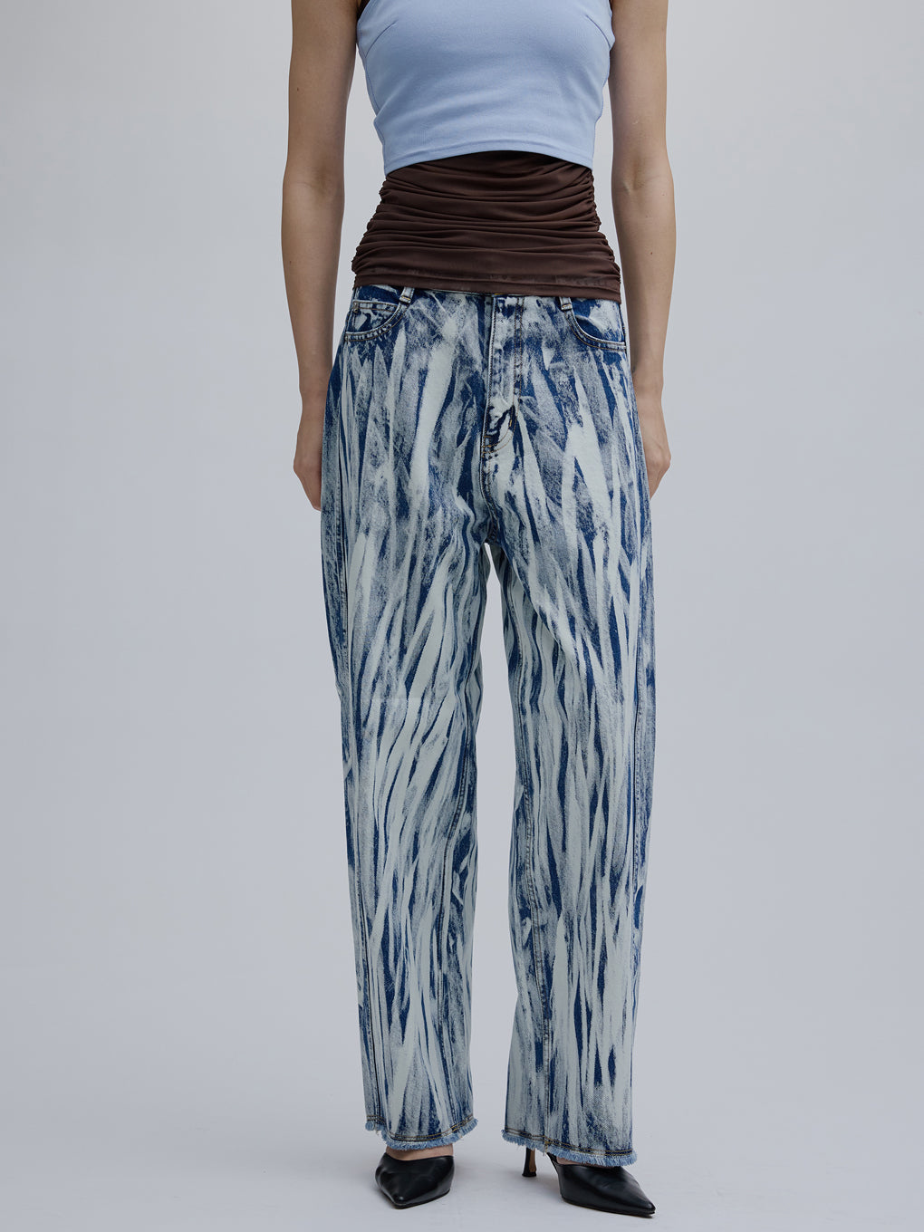 HAND BLEACH LOOSE DENIM