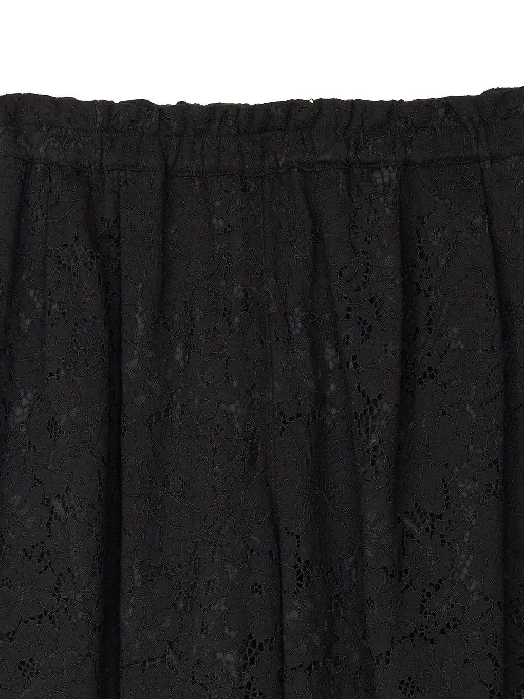 LACE GATHER CURVE PANTS