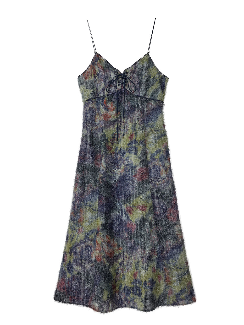 WOVEN PATTERN FLOWER DRESS