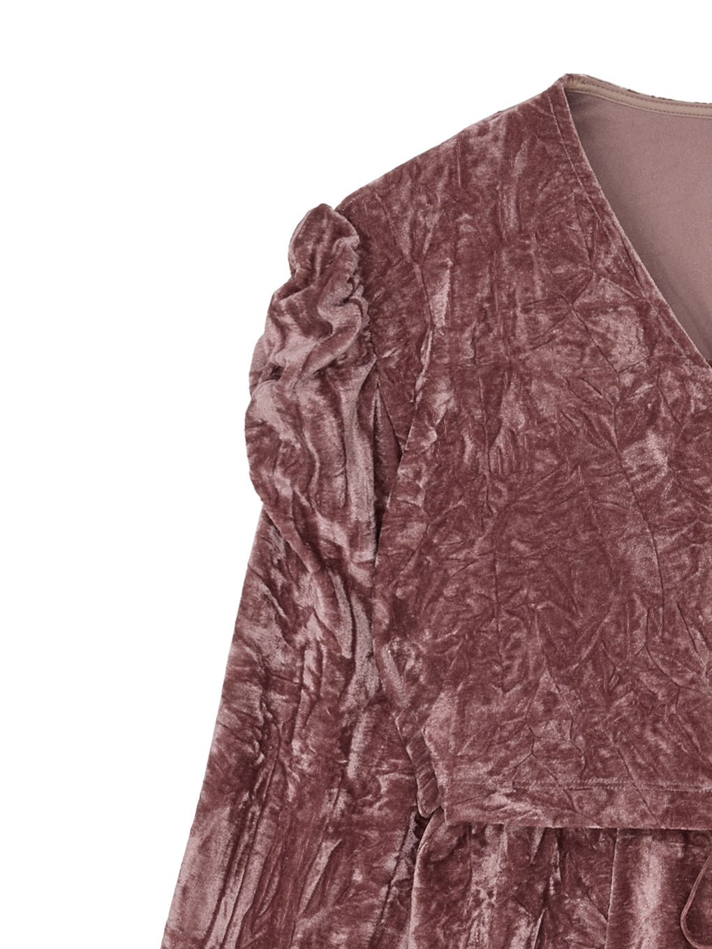 VELOUR LAYERED CUT TOP