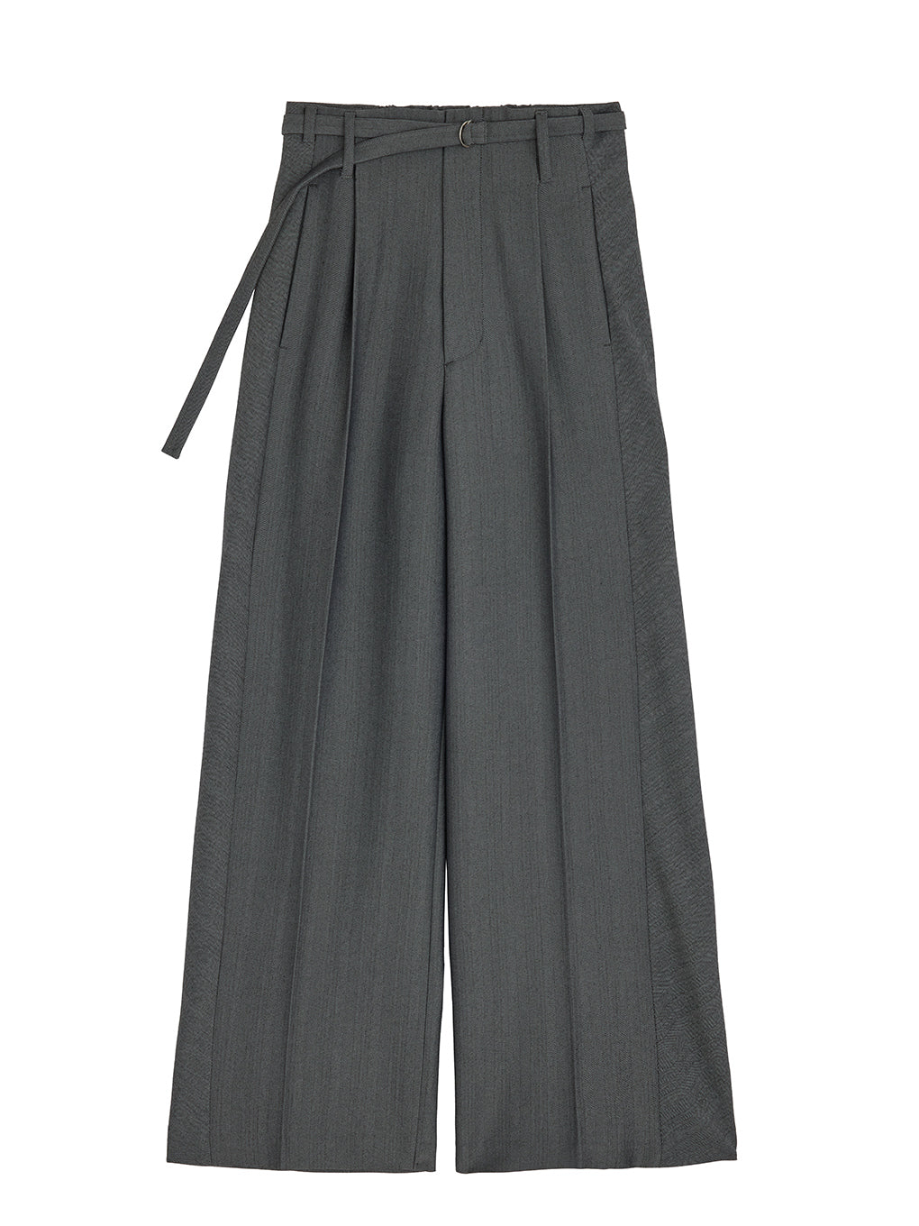RANDOM HERRINGBONE STRAIGHT WIDE PANTS