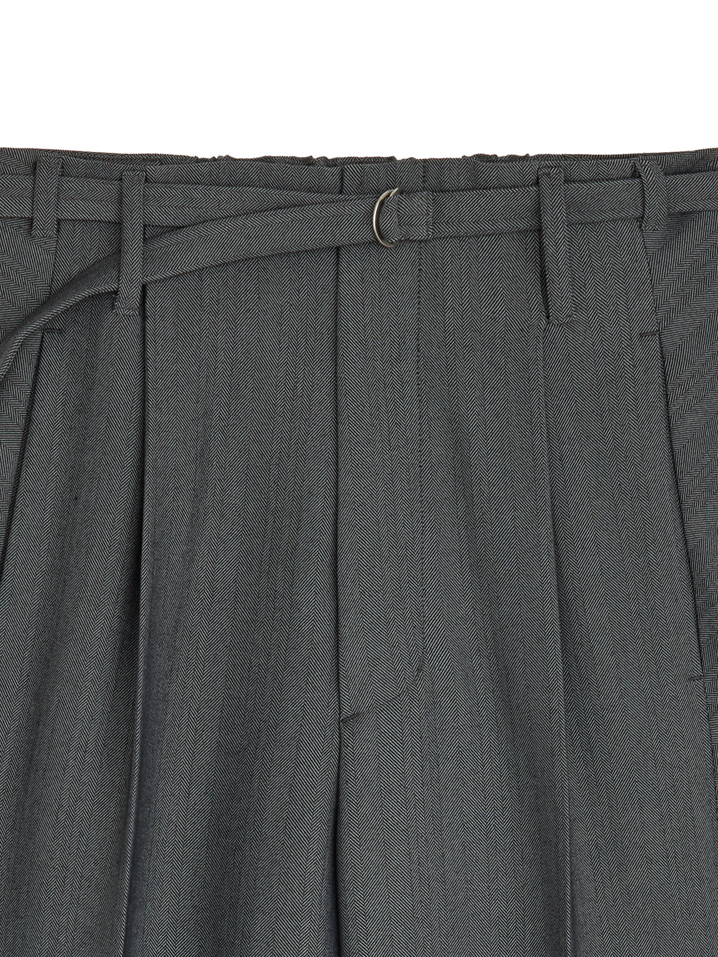 RANDOM HERRINGBONE STRAIGHT WIDE PANTS