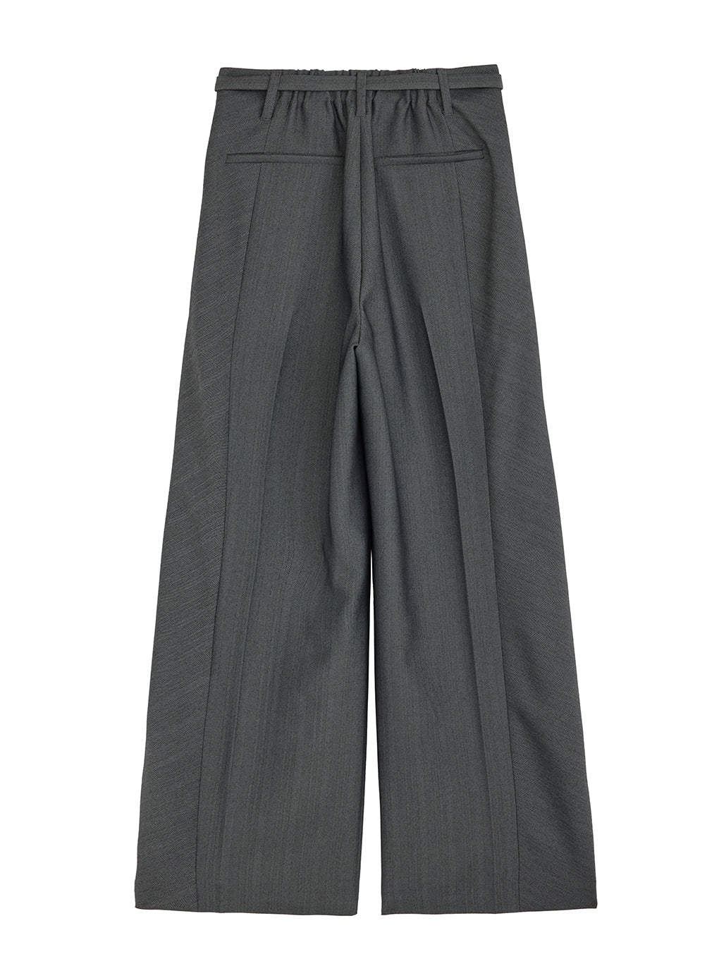RANDOM HERRINGBONE STRAIGHT WIDE PANTS