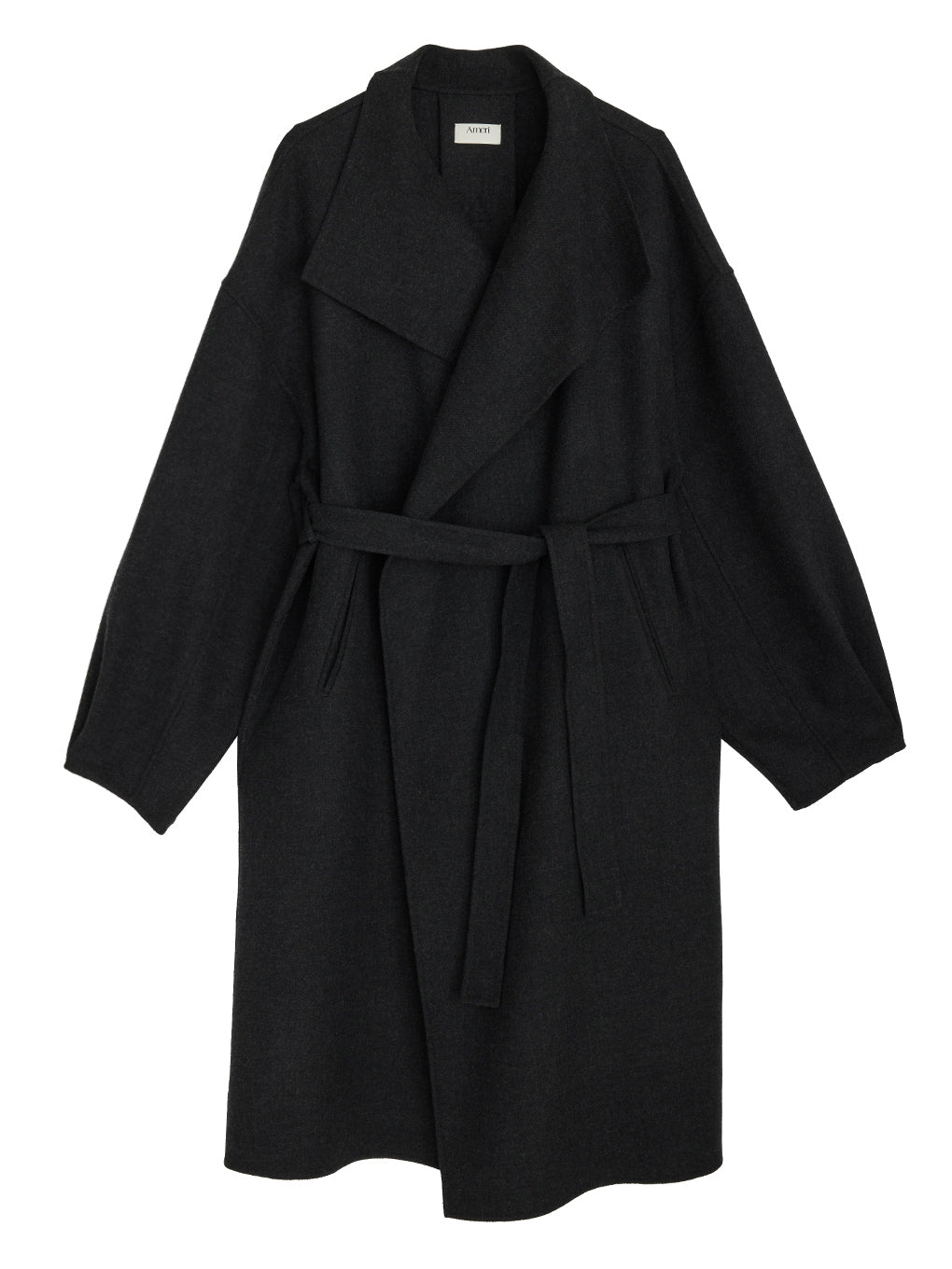 DRAPE COLLAR WOOL RIVER COAT