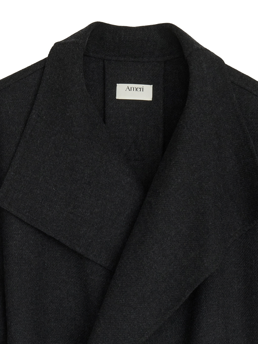 DRAPE COLLAR WOOL RIVER COAT