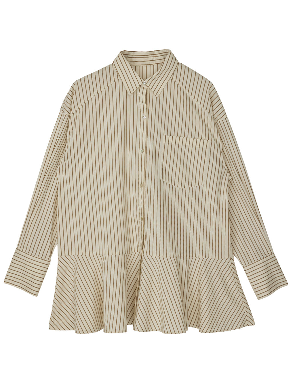 LOW WAIST FLARE SHIRT