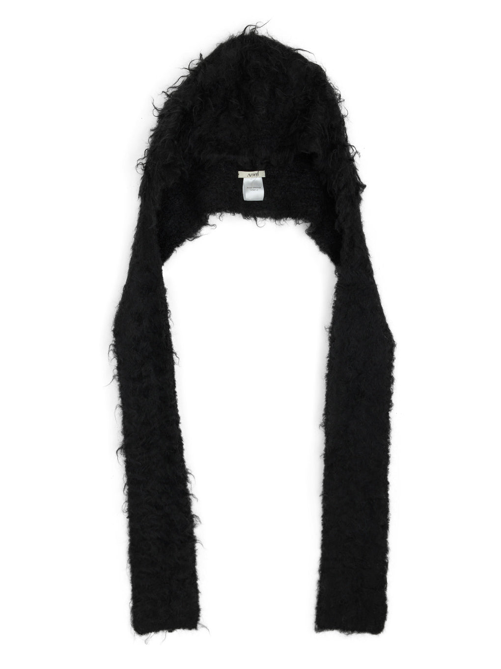 SHAGGY HOODED KNIT MUFFLER
