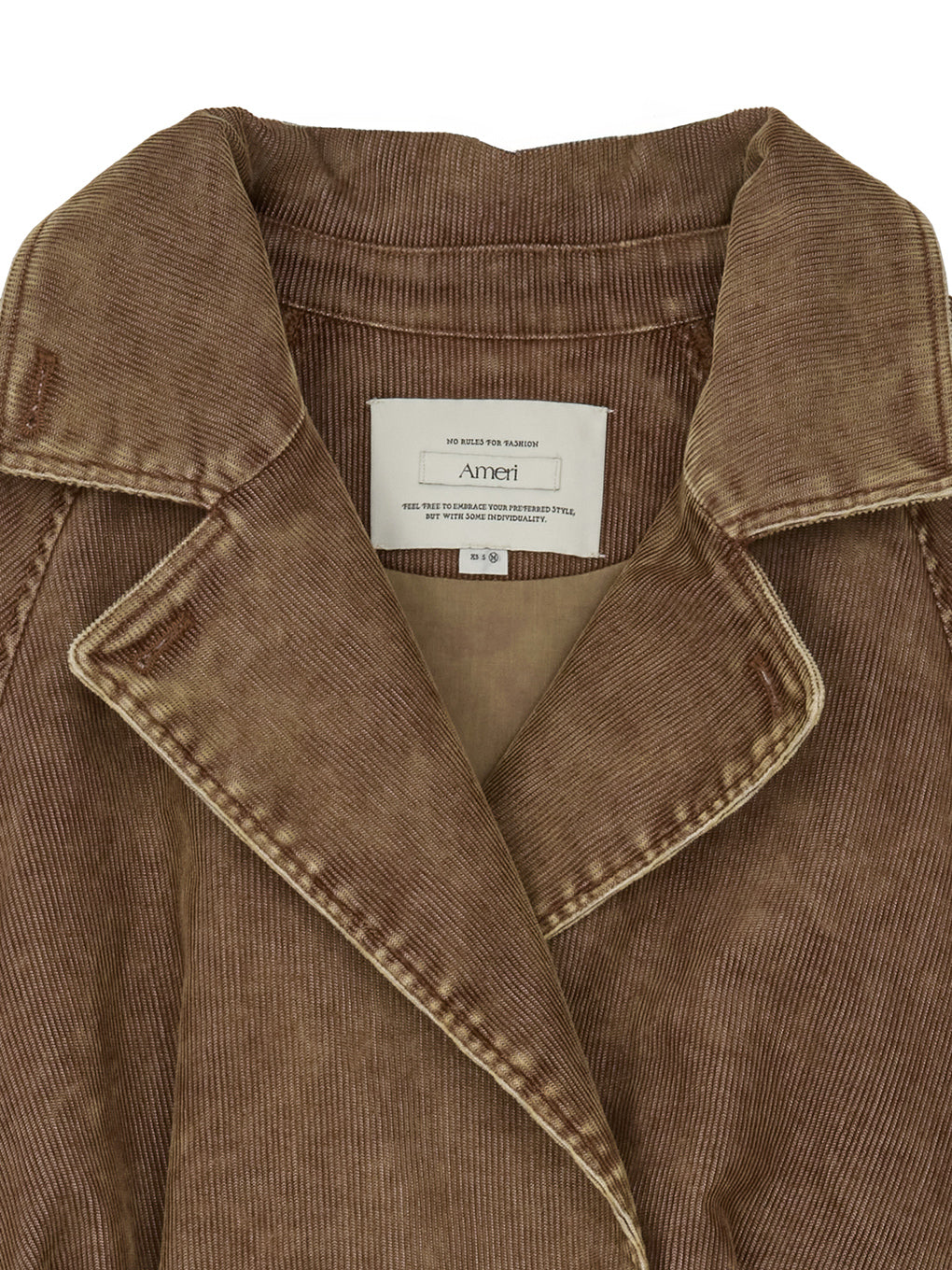 TRENCH LIKE CORDUROY DRESS