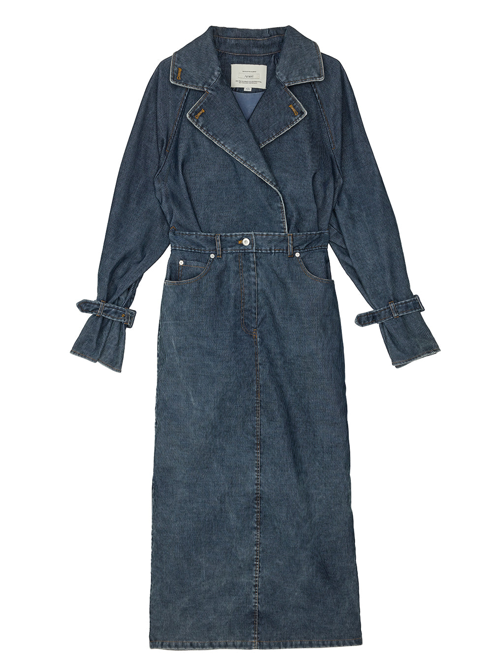 TRENCH LIKE CORDUROY DRESS